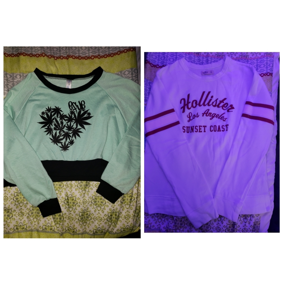 2 sweatshirts